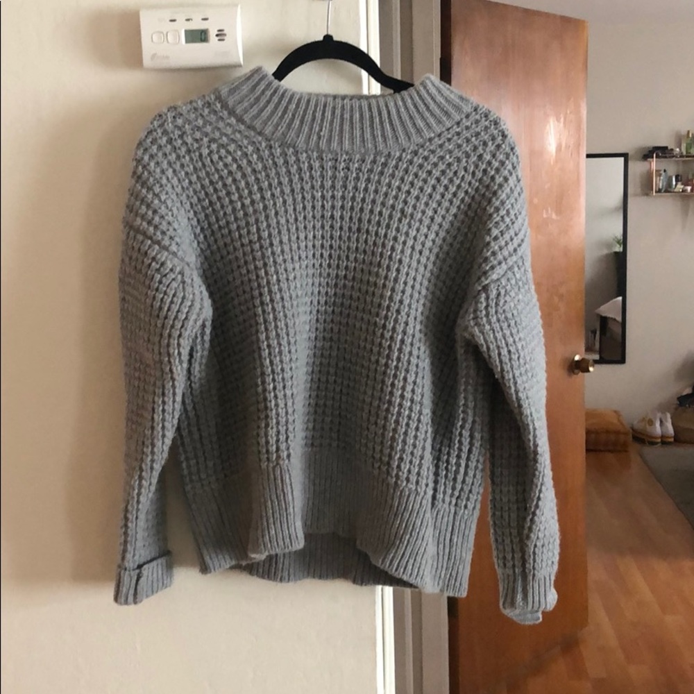 Everlane Wool + Cashmere Gray Knit Sweater